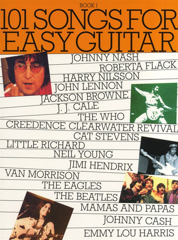 101 SONGS FOR EASY GUITAR - V. 1 - MELODY LINE LYRICS AND CHORDS