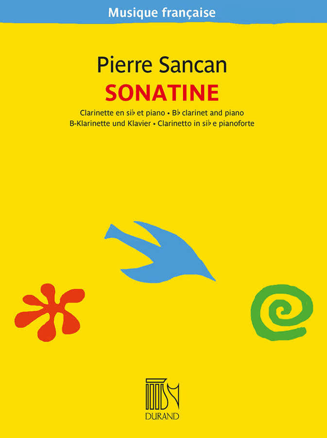 Sancan Pierre - Sonatine - Clarinette et Piano