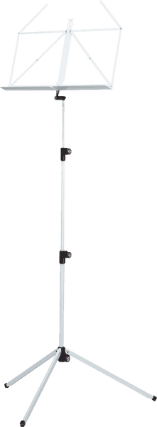 Estante de Música Dobrável em Metal Branco