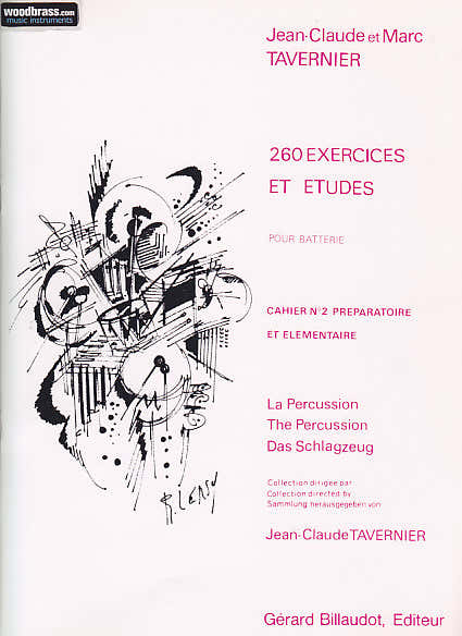 Tavernier JEAN-claude - 260 Exercices et Etudes Pour Batterie Vol.2