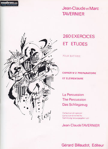 Tavernier JEAN-claude - 260 Exercices et Etudes Pour Batterie Vol.2