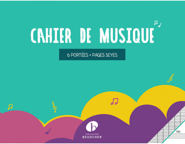 Caderno De Música 6 Pautas + Páginas Seyes