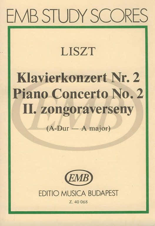 Liszt Franz - Piano Concerto N°2 - Study Score
