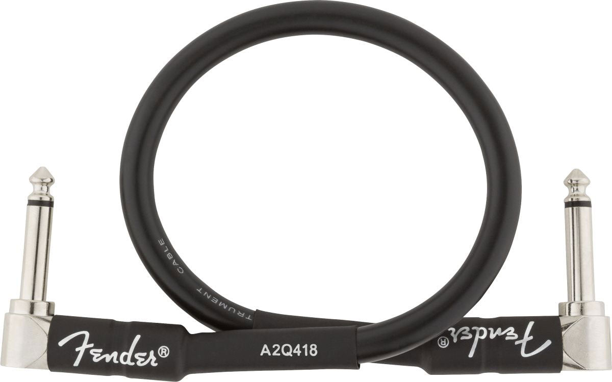 PROFESSIONAL INSTRUMENT CABLES ANGLE/ANGLE 1' BLACK