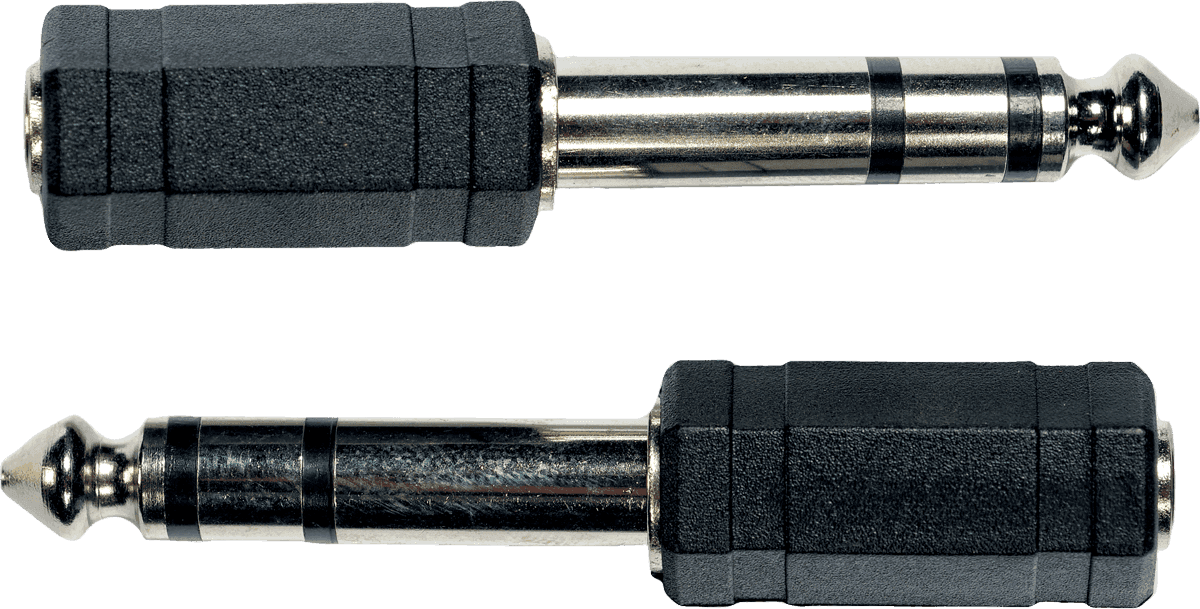 AD04 Adaptador Jack Macho Estéreo Jack Fêmea 3.5 MM - Pack de 2