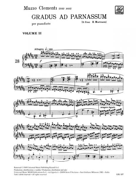 CLEMENTI M. - GRADUS AD PARNASSUM VOL II - PIANO