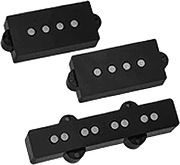 MICROS BASSES P BASS HUM-CANCELING PRECISION JAZZ SERIES KIT 4 STRINGS
