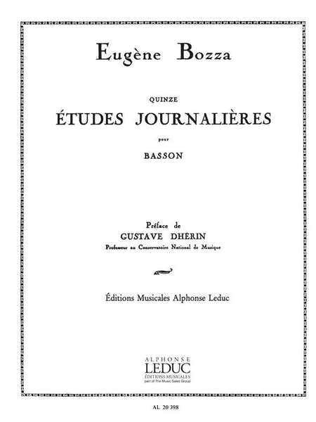 Bozza Eugene - 15 Etudes Journalieres Pour Basson