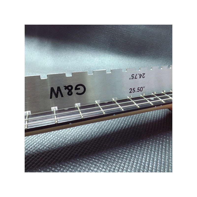 RÉGUA COM RANHURAS RETIFICADA PARA GUITARRA ESCALA 24.75"/25.50"