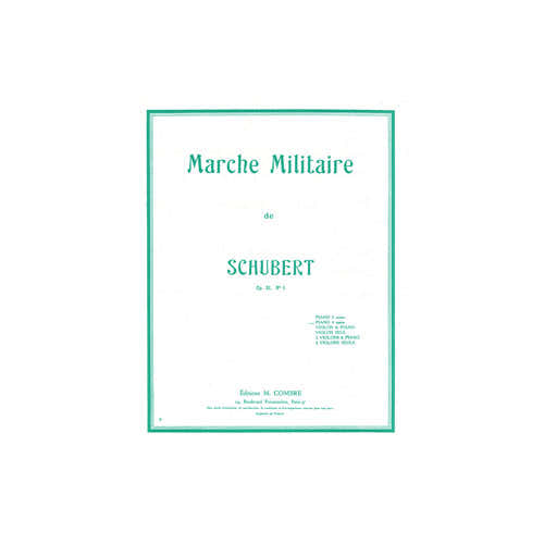 Schubert - Marche Militaire Op.51 No.1 - Piano À 4 Mains