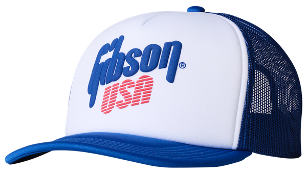 Gibson USA Boné trucker de espuma Branco / Azul