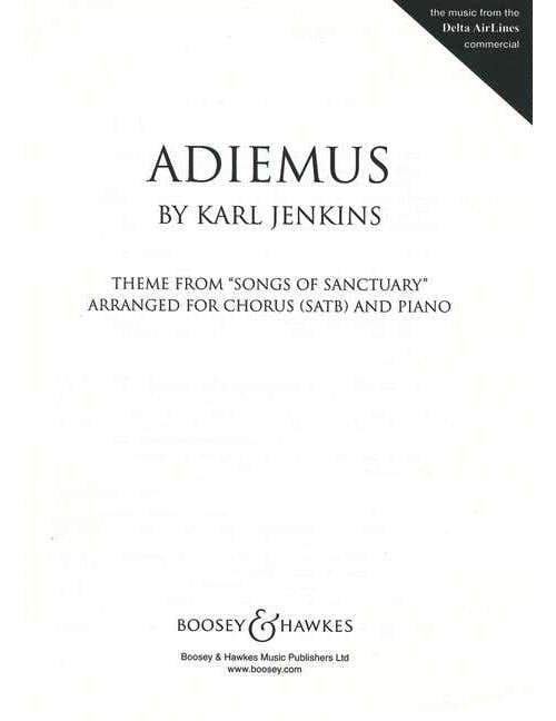 Jenkins - Adiemus I - Choeur Mixte (satb) et Piano