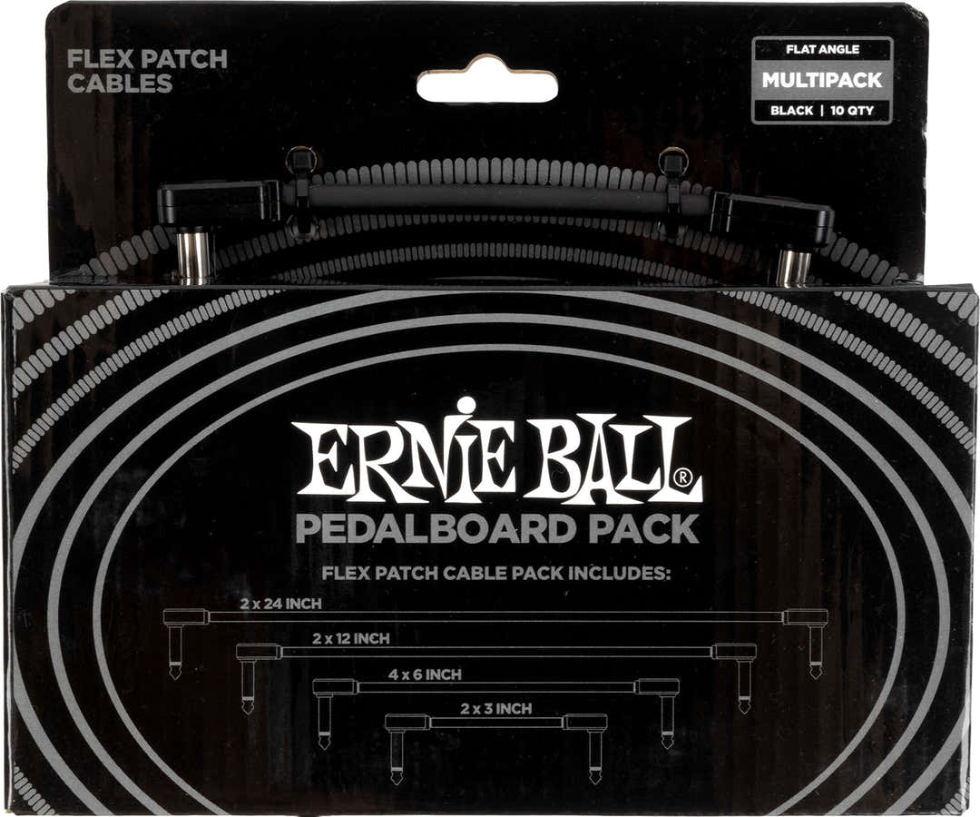 Pack 10 Cabos Patch Flex - Preto