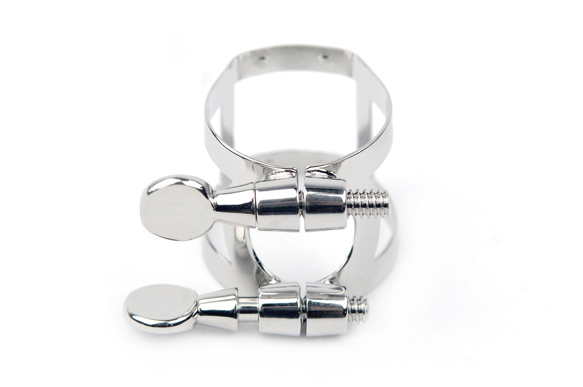 RBS1N - RICO ABRACADEIRA SAXOFONE BARITONO Y COPRIBOQUILHA (GRAFTONITE MOUTHPIECE) NICKEL PLATED