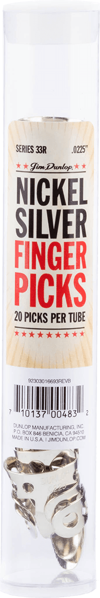 20 x 0,0225in Finger and Thumbpick Nickel