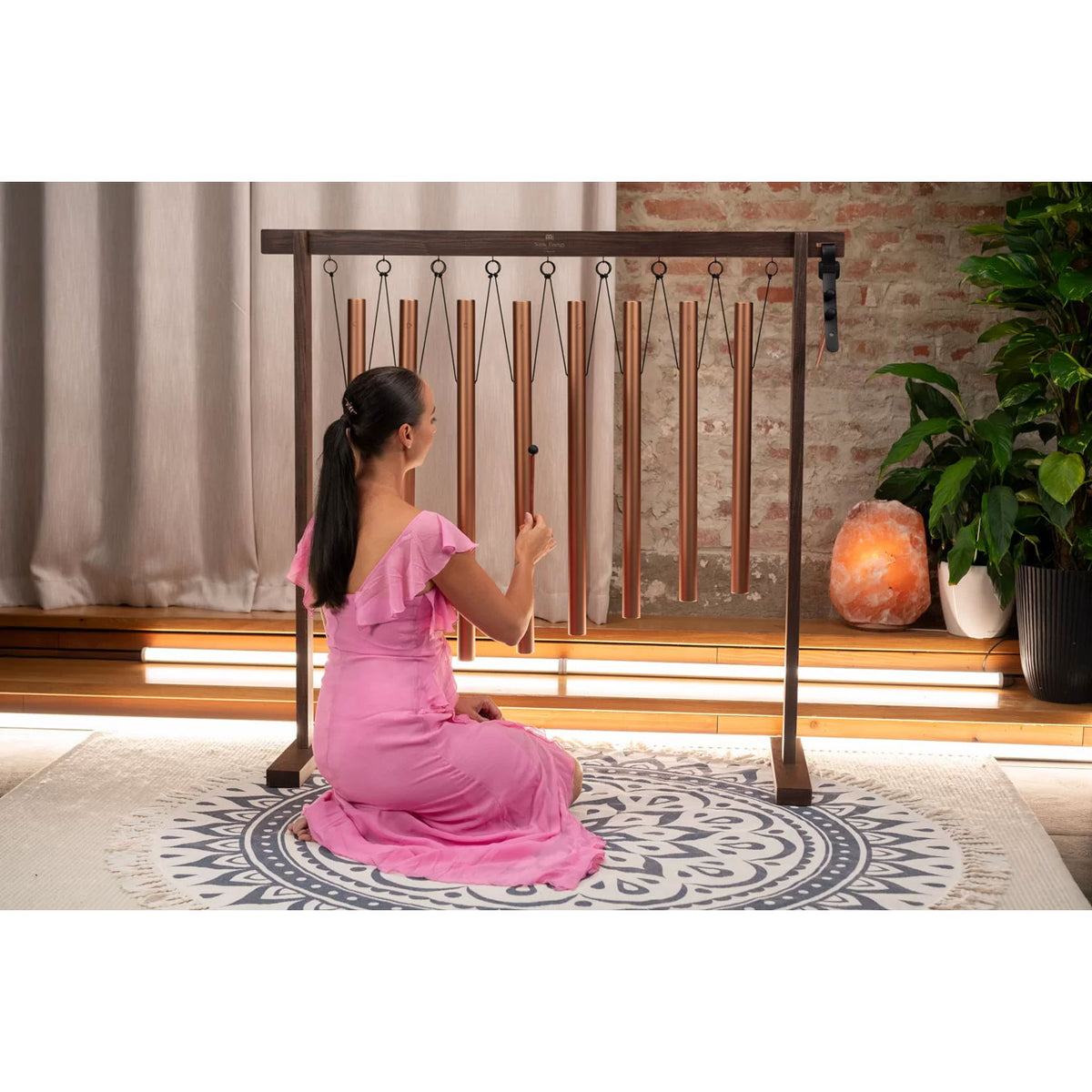 SBTSETM - Conjunto de tubos de banho sonoro de 8 peças 440 Hz Bronze