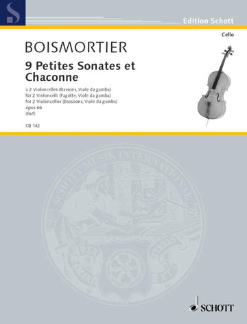 Boismortier J.B De - 9 Petites Sonates et Chaconne Op. 66 - 2 Cellos