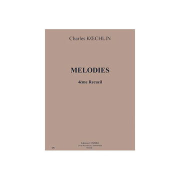 Koechlin - Mélodies - Recueil 4 - Canto e Piano