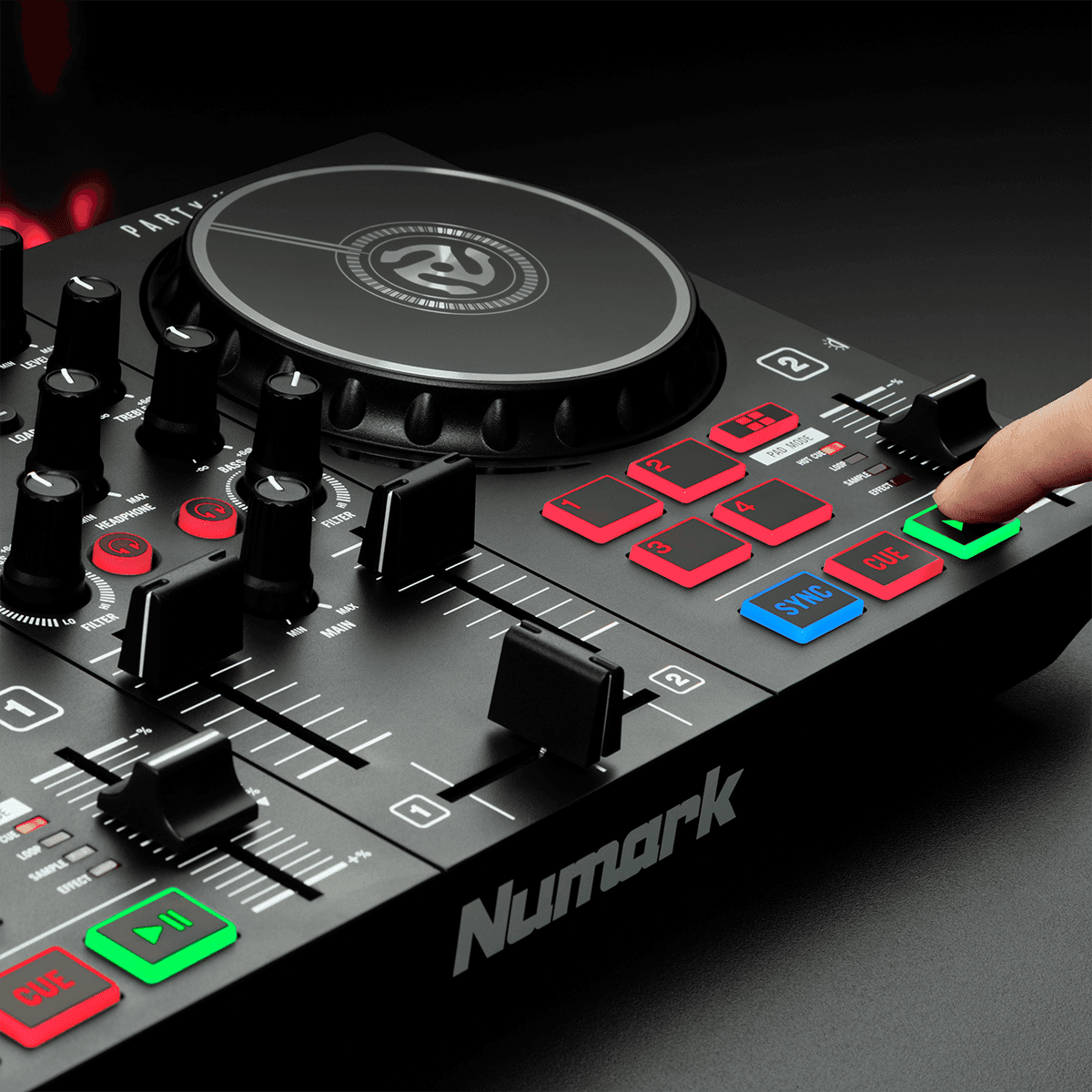 PARTY MIX 2 - CONTROLADOR DE DJ DE 2 CANAIS