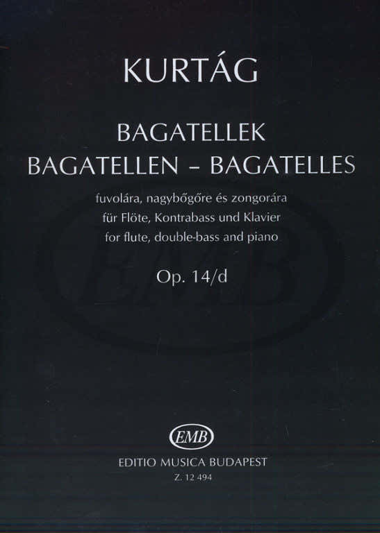 KURTAG G. - BAGATELLE OP.14 D - CONDUCTEUR