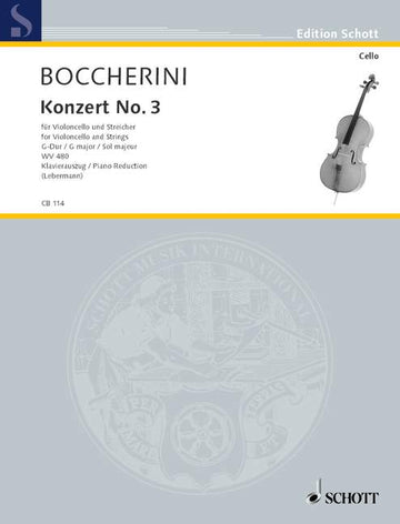 Boccherini Luigi - Concerto No. 3 In G Major WV 480 - Cello And String Orchestra