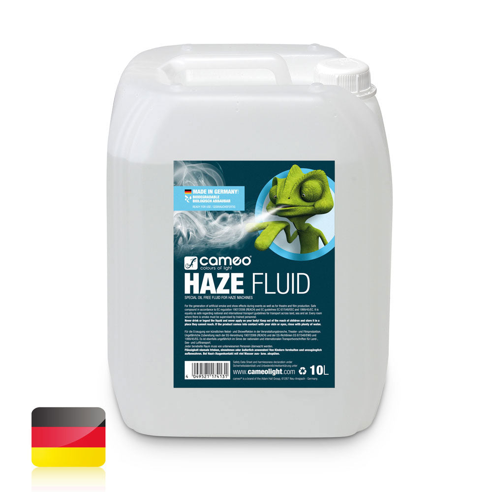 Cameo HAZE FLUID 10L - LQUIDO DE NEVOEIRO PARA FUMOS FINOS E DE LONGA DURAO - SEM LEO - 10 L