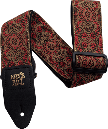 JACQUARD CRIMSON PAISLEY STRAP