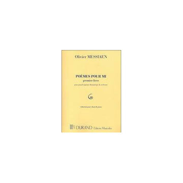 MESSIAEN - Poemas para Mi, vol. 1 - Canto e piano