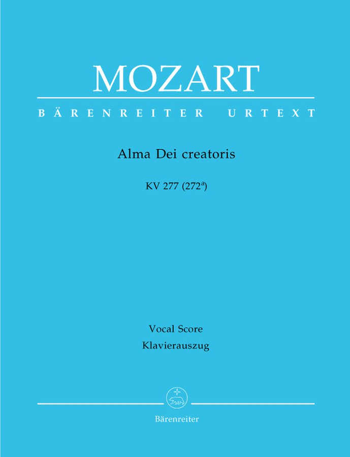 Moz W.A. - Alma Dei Creatoris Kv 277 (272A) - Ch Piano