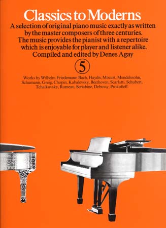 CLASSICS TO MODERNS VOL 5 - PIANO