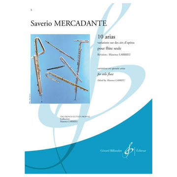 Mercade G. - 10 Arias Variations Sur Des Airs D' - Flauta