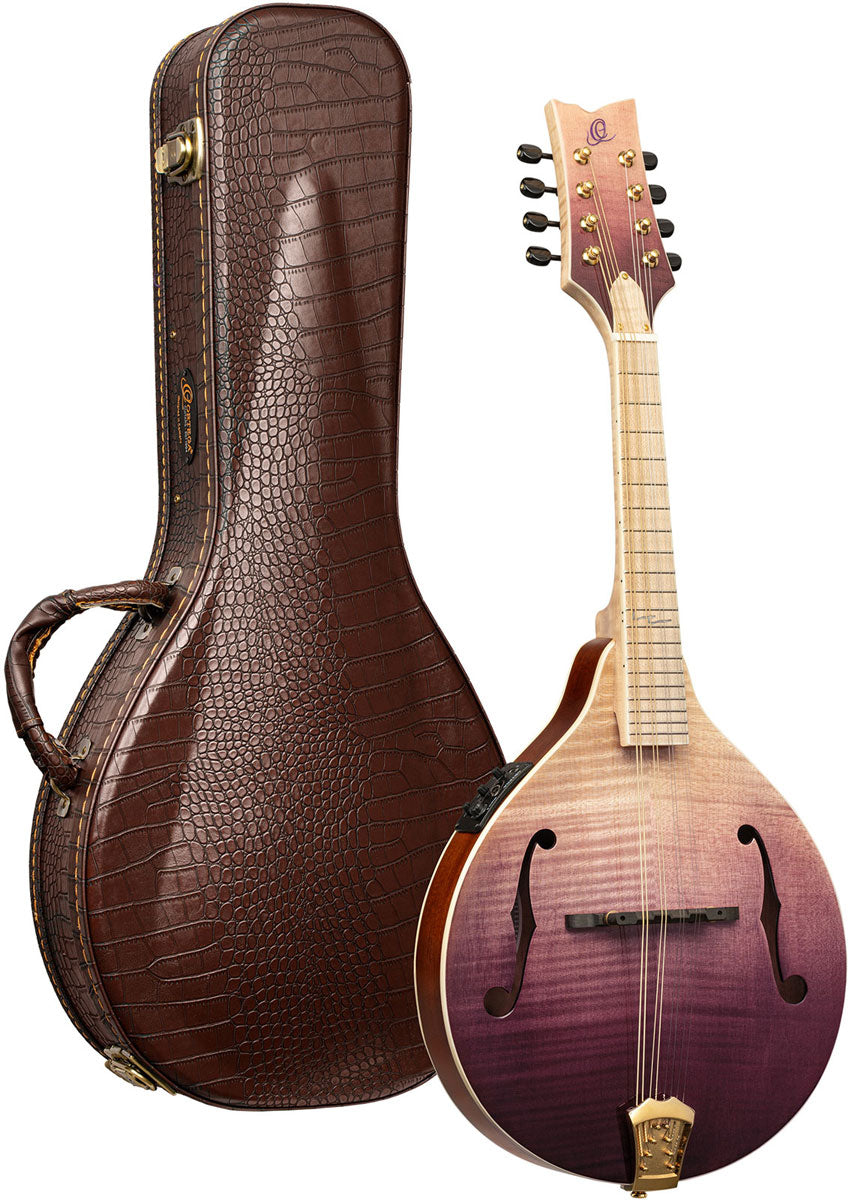 Americana Bandolim A-Style + estojo de pele Croco