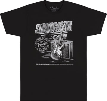Fender Stratocaster 70Th Anni Tee Black Xl