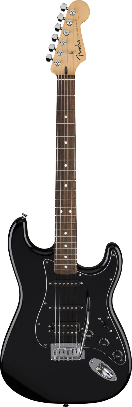 Standard Stratocaster HSS LRL Escudo Preto Preto