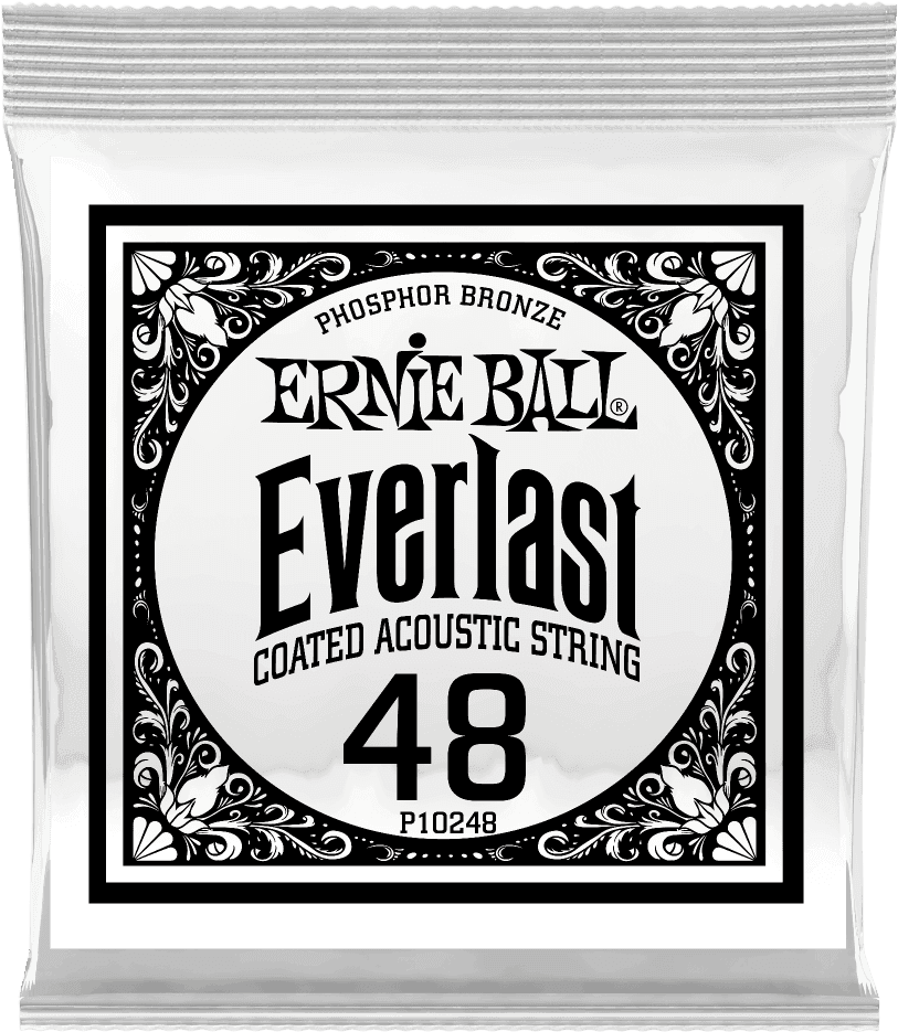 .048 EVERLAST COATED PHOSPHOR BRONZE ACOUSTIC GUITAR STRINGS