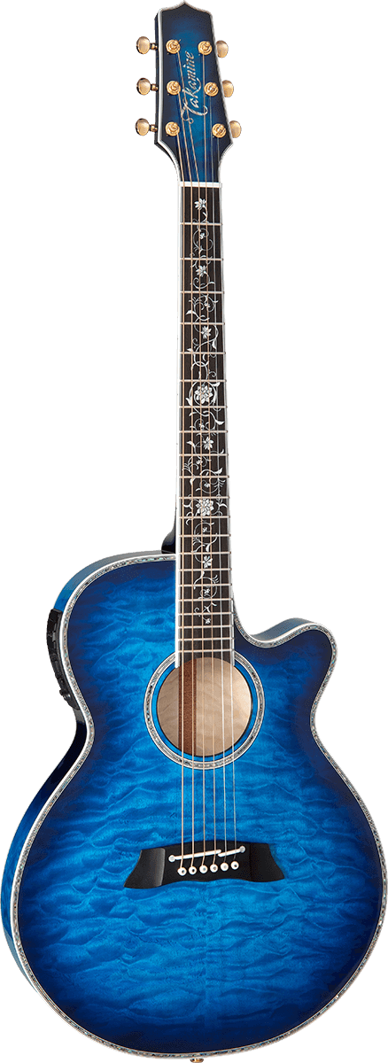 Japão Thin Line Series Tsp100 Fx Cutaway Quilt Azul-escuro Sunburst