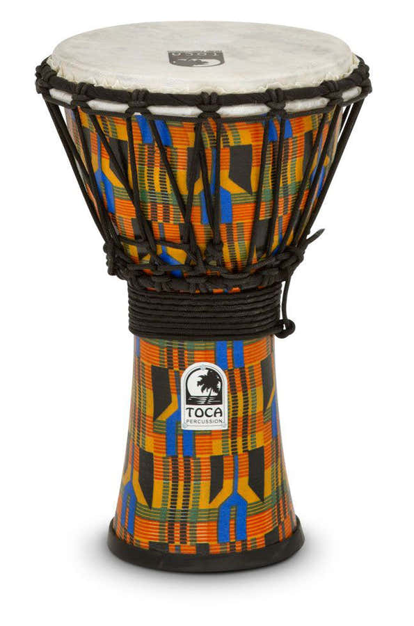DJEMBE FREESTYLE 12''  KENTE CLOTH SFDJ-12K