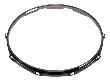 H23-14-10S-BK - 14" 10 HOLES SNARE SIDE BLACK 2.3MM SUPER TRIPLE FLANGE DRUM HOOP