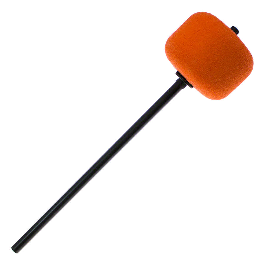 206CKOR Batedor de pedal de bombo Feltro Laranja Haste Preta