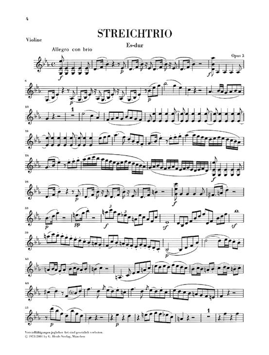 BEETHOVEN L.V. - STRING TRIOS OP. 3 8 AND 9 AND STRING DUO WOO 32
