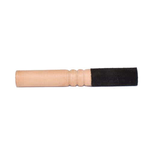 A-AKS940 MAZA PARA SINGING BOWL COURO E MADEIRA 2CM L 18CM