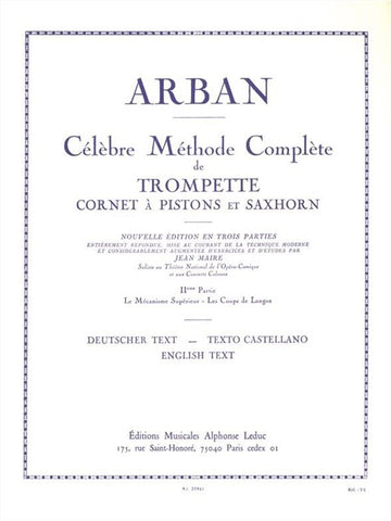 Arban JEAN-baptiste - Celebre Methode Complete Pour Trompette Volume 2