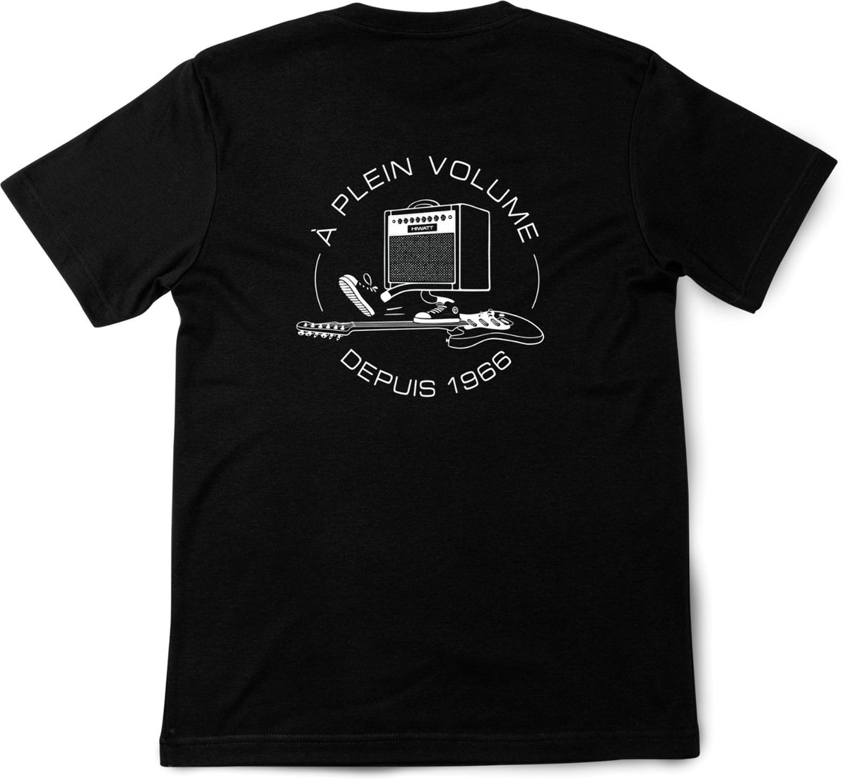Black T-Shirt White Ride Logo S-Size