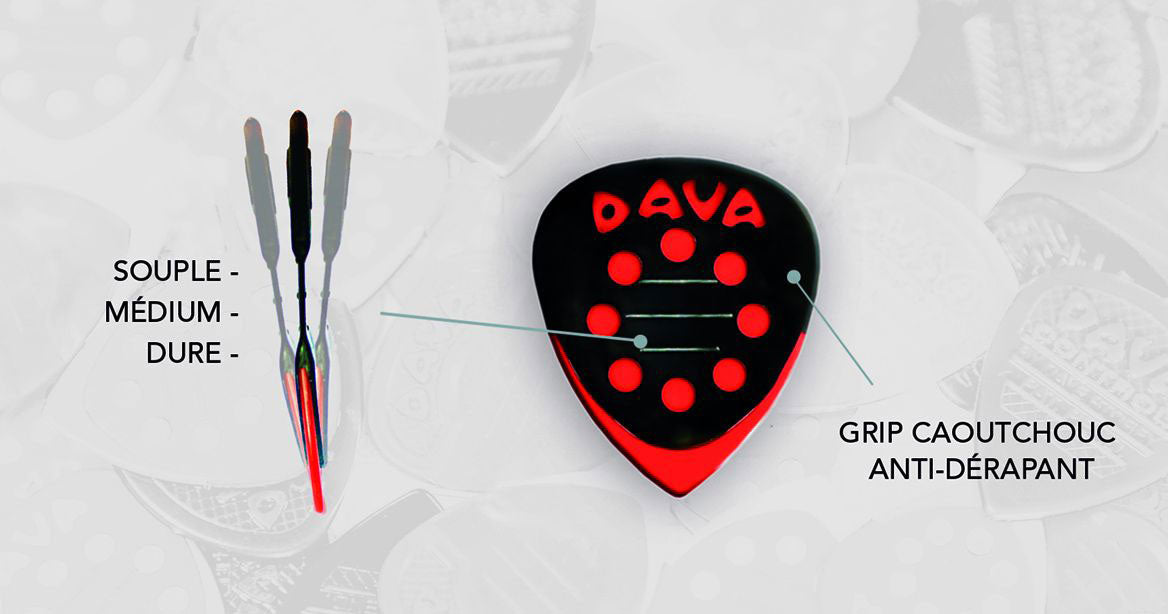 Palhetas Jazz Grips Delrin Saco de 6 Peças.