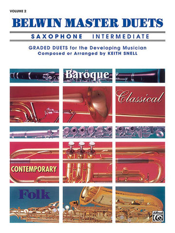 Snell Keith - Belwin Master Duets Saxophone Intermediate II - Saxophone Ensemble