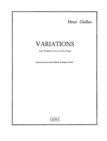 Challan Henri - Variações - Trompete em Dó & Piano