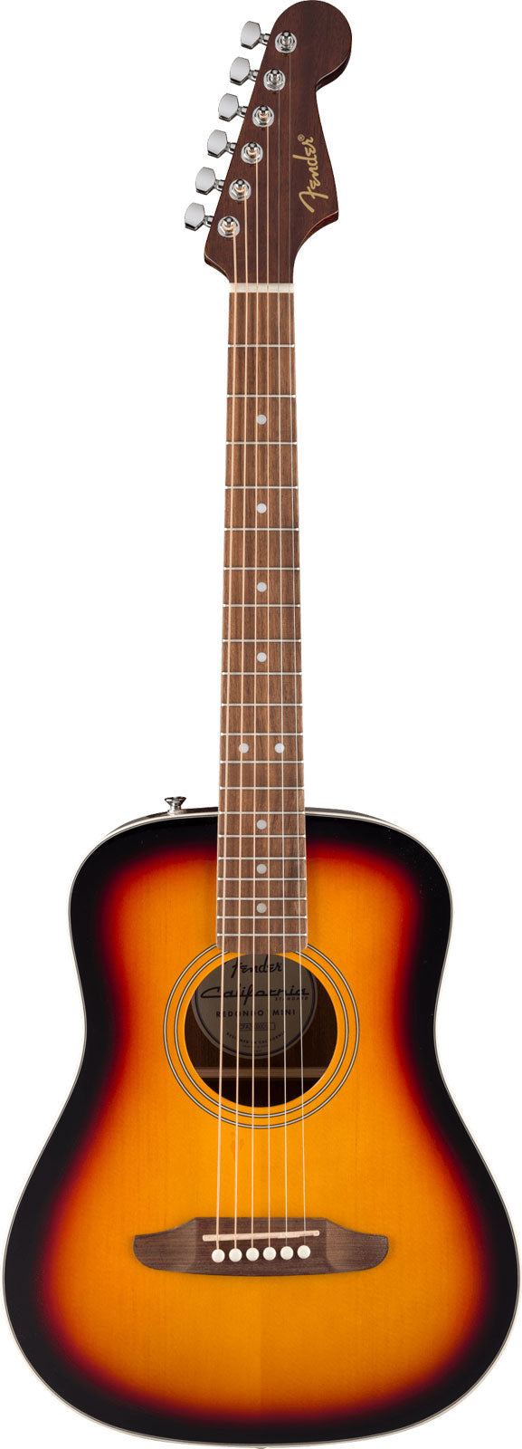 California Standard Redondo Mini com bolsa Tampo em abeto Sunburst de 3 cores