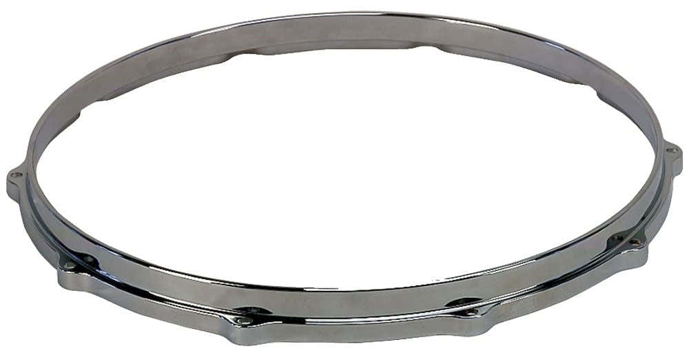 14" 10 EARS CAST IRON HOOPING FOR SNARE DRUM CHROME