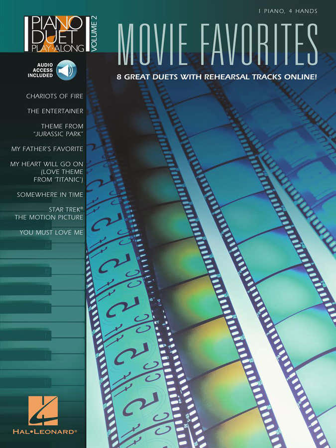 PIANO DUET PLAY ALONG VOL.2 - MOVIE FAVORITES 8 DUETS + AUDIO EN LIGNE