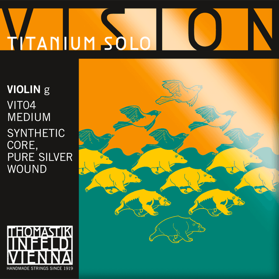 STRINGS VIOLIN VISION TITANIUM SOLO SYNTHETIC CORE MEDIUM VIT04